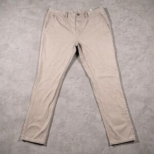 Ultimate Straight Old Navy Khakis Size 36x32 Beige Pants Slim